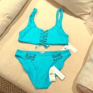 Beautiful NWT Marine Blue PILYQ bikini
